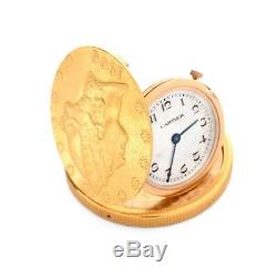 Rare and Very Fine Vintage Cartier 1906 US $20 Liberty Head Gold Coin Watch