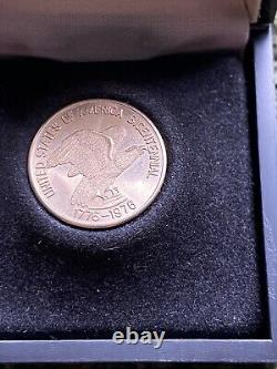 Rare1776-1976 George Washington. 500 Fine Gold Commemorative Coin In Box