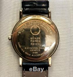 Raymond Weil Rare Wiener Philharmoniker Watch 1/2 Oz Gold 99.9 Fine Gold Coin