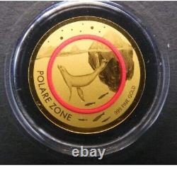 Republique Du Tchad Polare Zone 1/500 Oz. 999 Fine Gold Coin