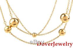 Roberto Coin 18K Gold Bead Pallini 31 Chain Necklace 65.8 Grams $9,620.0 NR