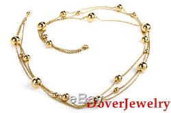 Roberto Coin 18K Gold Bead Pallini 31 Chain Necklace 65.8 Grams $9,620.0 NR