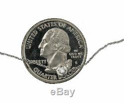 Roberto Coin 18K White Gold 0.49ctw Diamonds By The Inch 18 Station Necklace