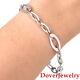 Roberto Coin 18k White Gold Chic And Shine Targol Bracelet 10.6 Grams Nr