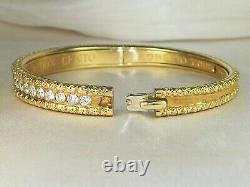 Roberto Coin 18k Gold Florentine Cento Diamond-2.90 tcw Bangle Bracelet-7