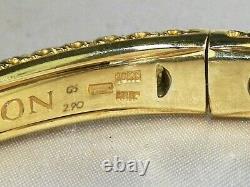 Roberto Coin 18k Gold Florentine Cento Diamond-2.90 tcw Bangle Bracelet-7