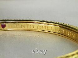 Roberto Coin 18k Gold Florentine Cento Diamond-2.90 tcw Bangle Bracelet-7