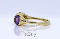 Roberto Coin 18k Solid Yellow Gold Peridot Amethyst Ring 4.5 Grams