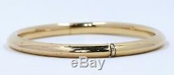 Roberto Coin 18k yellow gold bangle bracelet hinged