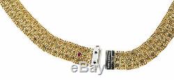 Roberto Coin Appassionata Necklace 18K Yellow Gold with Diamonds 16 Inches withBox