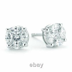 Roberto Coin Diamond 18K White Gold Magic Earrings 0.65CT MSRP $3200