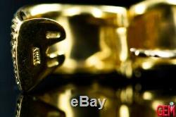 Roberto Coin Fine Elephant Skin Huggies 18K 750 Yellow Gold Small Hoop Earrings