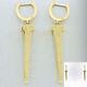 Roberto Coin Pois Moi Chiodo Solid 18k Yellow Gold Drop Dangle Earrings A9