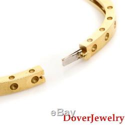 Roberto Coin Pois Moi Diamond 18K Gold One Row Bracelet $4300.00 19.6 Grams NR