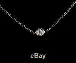 Roberto Coin Ruby Signed Natural Diamond 18k White Gold Five Station Necklace