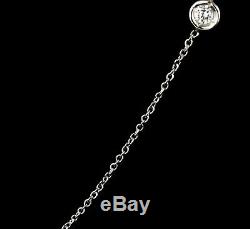 Roberto Coin Ruby Signed Natural Diamond 18k White Gold Five Station Necklace