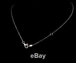 Roberto Coin Ruby Signed Natural Diamond 18k White Gold Five Station Necklace