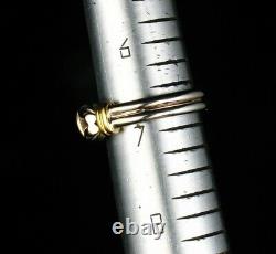 Roberto Coin Signed Vintage Fine Two Tone Solid 18k Gold Love Knot Band Ring