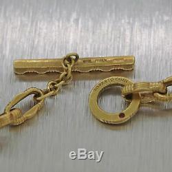 Roberto Coin Solid 18k Yellow Gold Citrine Topaz Charm Bracelet