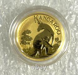 Roll of 20 Gold 2023 Gold 1/10oz Australian Kangaroo. 9999 Fine BU Coins