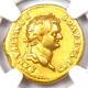 Roman Domitian Gold Av Aureus Coin 81-96 Ad Certified Ngc Choice Fine Rare