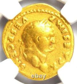 Roman Titus Gold AV Aureus Livia Coin 79-81 AD Certified NGC Fine