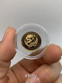 SAMOA 2024 Year of the Dragon 1/10 oz Gold Coin. 9999 Fine Gold Coin 8 TALA
