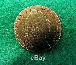 Scarce Great Britain George III Guinea 1790 Gold Coin Fine Condition Km#609