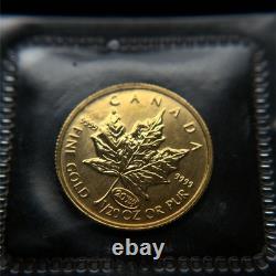 Sealed 1999 Canada Maple Leaf 1/20oz Privy Mark. 9999 Fine Gold Coin
