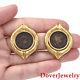 Seidengang Italian 18k Yellow Gold Coin Clip Back Earrings 21.2 Grams Nr