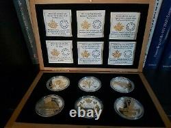 Silver Gold-Plated 6-Coin Set Legacy of the Nickel (2015) 0.9999 Fine 6 oz