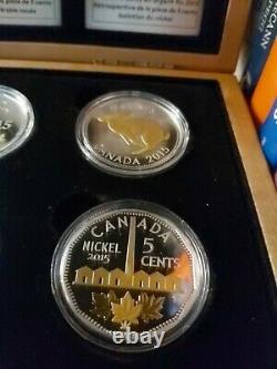 Silver Gold-Plated 6-Coin Set Legacy of the Nickel (2015) 0.9999 Fine 6 oz