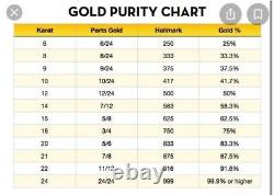 Solid 18K Fine 750 Saudi Real Gold Men Women's Heart Necklace 24 Long 5mm 19.7g