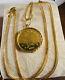 Solid 22k 916 Fine Real Gold 18 Long Gold Coin Necklace 7.7g 1.5mm