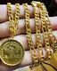 Solid 22k 916 Real Dubai Fine Yellow Gold Coin Set Necklace 24 Long 21.2g 4.5mm