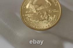 Solid Fine Gold 2014 1/10 oz American Eagle $5 Liberty Coin Collectible