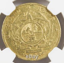 South Africa 1893 One Pond Krueger 7.98 Gram Gold Coin NGC VF35 Very Fine