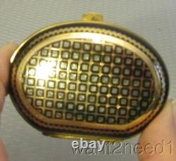 Superb 19c antique French Brevete PIQUE GOLD SILVER INLAY COIN CHANGE PURSE fine