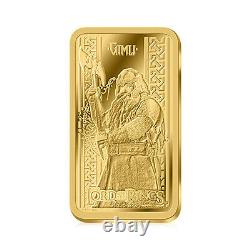 The Lord of the Rings Gimli 0.5g Fine Gold Coin Bar Cook Islands 5 Dollar 2022
