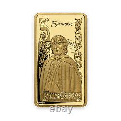 The Lord of the Rings Sam 0.5g Fine Gold Coin Bar Cook Islands 5 Dollar 2022