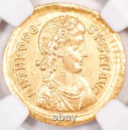 Theodosius I AV Solidus Gold Roman Coin 379-395 AD Certified NGC XF (EF) Theodosius I AV Solidus Gold Roman Coin 379-395 AD Certified NGC XF (EF)