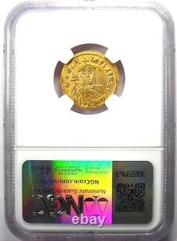 Theophilus AV Solidus Gold Coin 829-842 AD Certified NGC Choice XF (EF) Rare