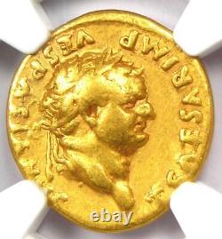 Titus AV Aureus Gold Roman Coin 79-81 AD Certified NGC VF (Very Fine)