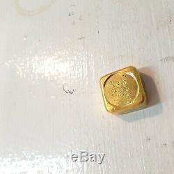 Troy Ounce 99.9999 Fine Gold 24k Pure Gold 31.1 grams. Investment purposes