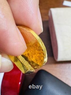 Two (2) Set of Pendant Rectangle & Coin 7.5g 22K 916 Fine Real Saudi Dubai Gold Two (2) Set of Pendant Rectangle & Coin 7.5g 22K 916 Fine Real Saudi Dubai Gold
