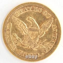 US 1853 $5 Half Eagle Piece Liberty Head. 900 Fine Gold Coin Philadelphia Mint US 1853 $5 Half Eagle Piece Liberty Head. 900 Fine Gold Coin Philadelphia Mint
