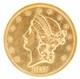 Us 1857 $20 Liberty Head Double Eagle. 900 Fine Gold Coin Philadelphia Mint