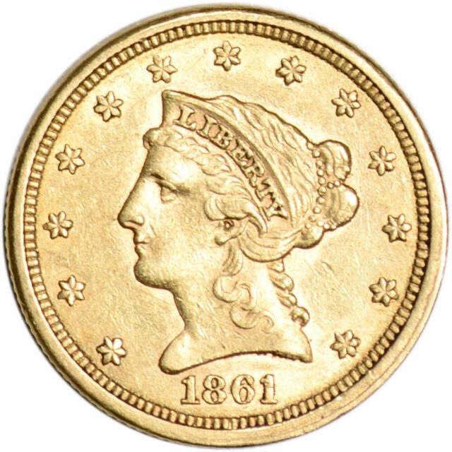 Us Gold $2.50 Liberty Head Quarter Eagle Vf Random Date