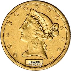 US Gold $5 Liberty Head Half Eagle Extra Fine Random Date