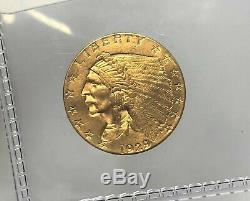 US MINT 1929 2.5 Dollar Indian Liberty Fine Gold Coin